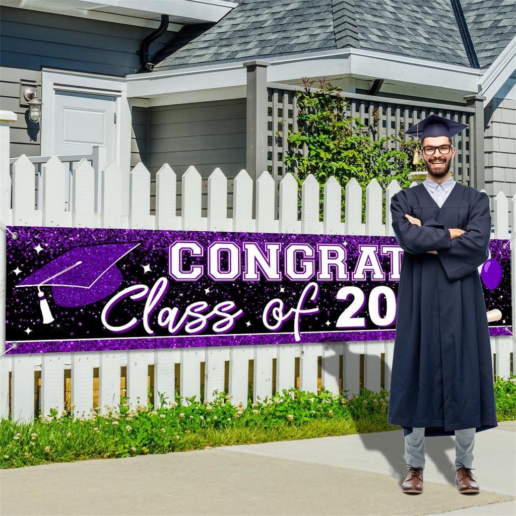Graduation Party Decoration Outdoor Decoration Ambience Banner Hanging Fabric