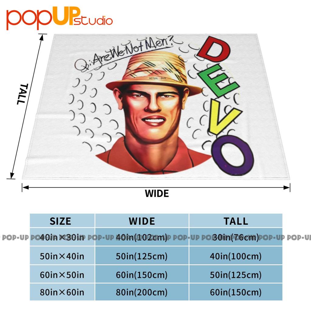 Devo Q Are We Not Men A Synth Pop Ultra-Soft Blanket Quilt Winter Sofa Cover Bed Covers