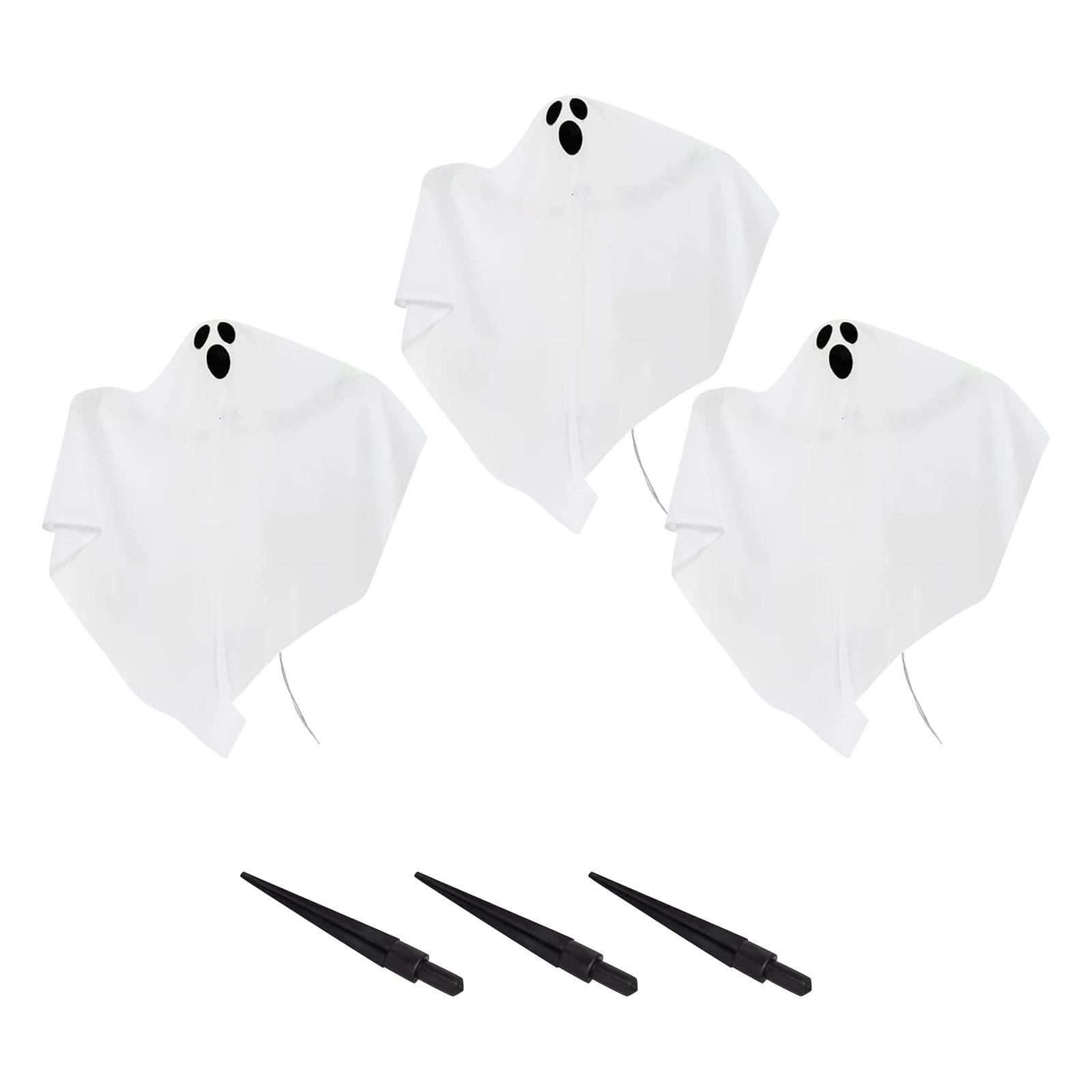

Halloween Decorations, 3-piece Glowing Outdoor Set, Sidewalk Warm LED Lights, Spooky Yard Stakes, Garden Decor One Size