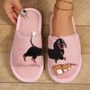 Women's Fuzzy Plush Slippers Lady Open Toe House Slippers Faux Fur Lined Slides Indoor Non-slip Cotton Slipper