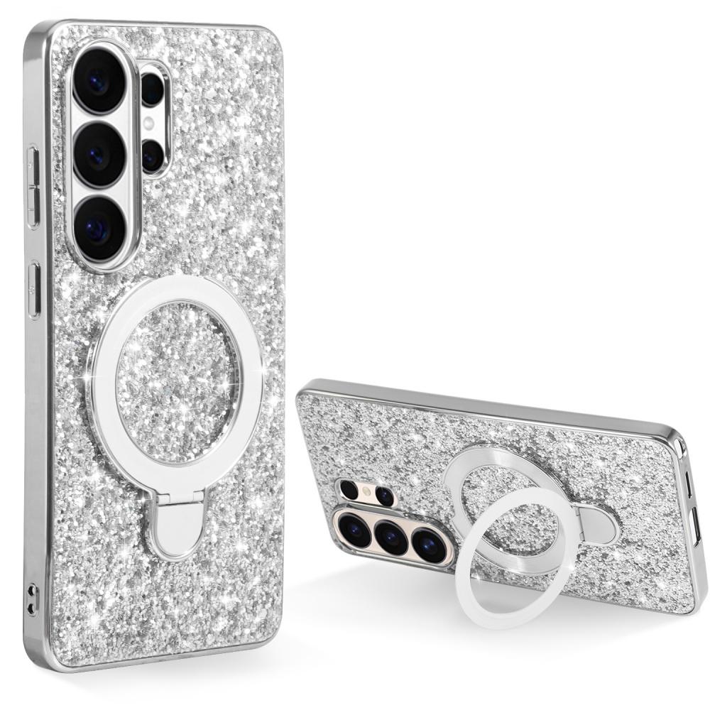 Sterren Glitter Pailletten Klapstandaard Hoesje Voor Samsung Galaxy S26 S25 S24 S23 S22 Ultra Plus A55 A56 A26 Luxe Schokbestendig Hoesje