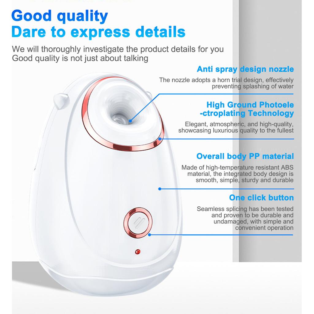 Facial Spray Moisturizing Device Portable Hydrating Facial Steamer Home Nano Heat Spray Facial