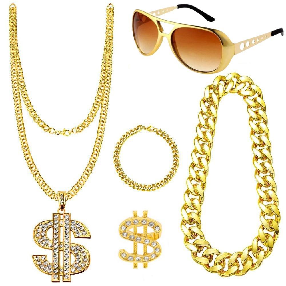 Disco Party DISCO Letter Non-Fading Necklace, Personalized Hip-Hop Alloy Snake Bone Chain Jewelry Ring