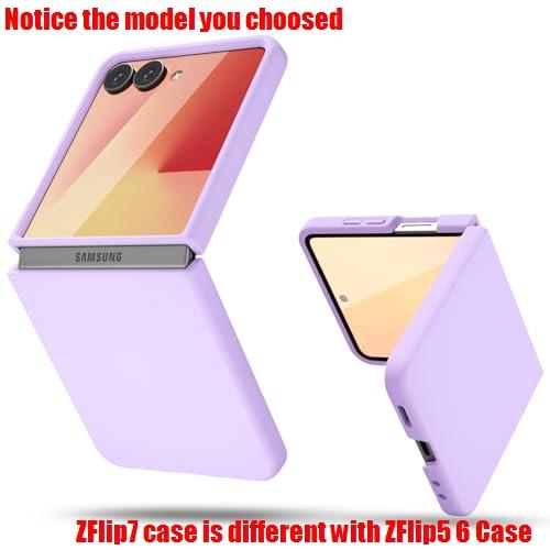 Liquid Silicone Case for Samsung Z Flip 8 Slim Ultra Thin Skin Feel Men Women Cover for Samsung Galaxy Z Flip 8 7 FE 6 5 4 3 2