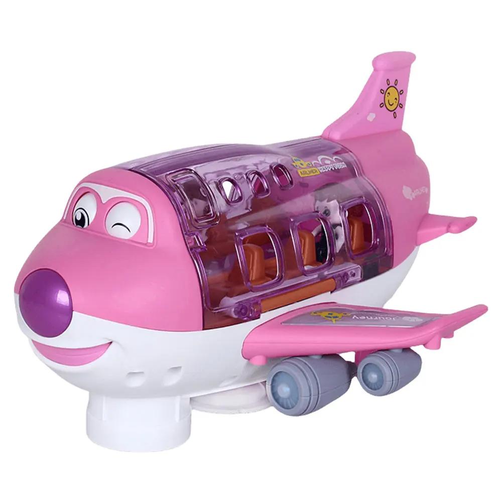 Drehbares Flugzeugmodell Spielzeugflugzeug Bunt Licht Elektrisches Flugzeug Musik Simulation Airliner Kinder Verkehrsspielzeug Weihnachtsgeschenke