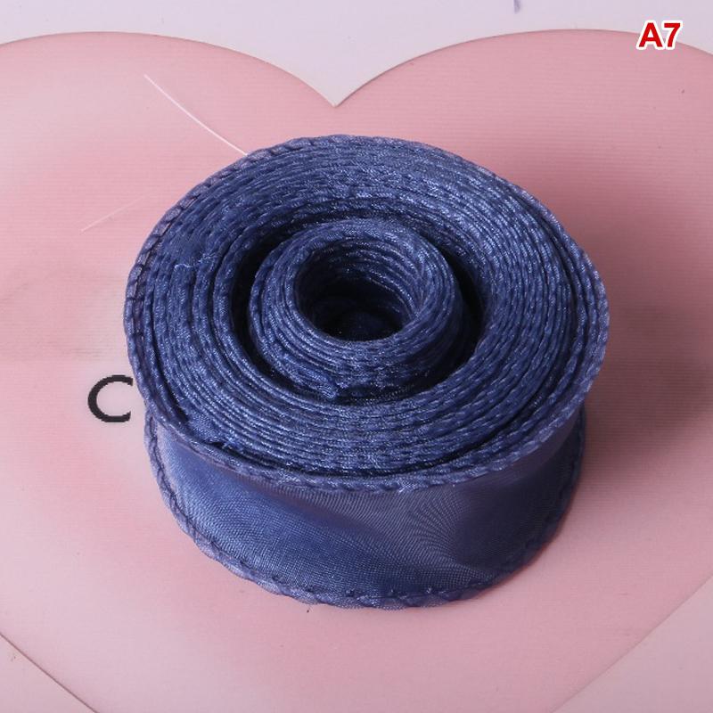 10Yards Organza Solid Color Ribbon 4Cm Wavy Edge Ribbon For For Flower Bouquet Gifts Packaging Party Decorations Diy