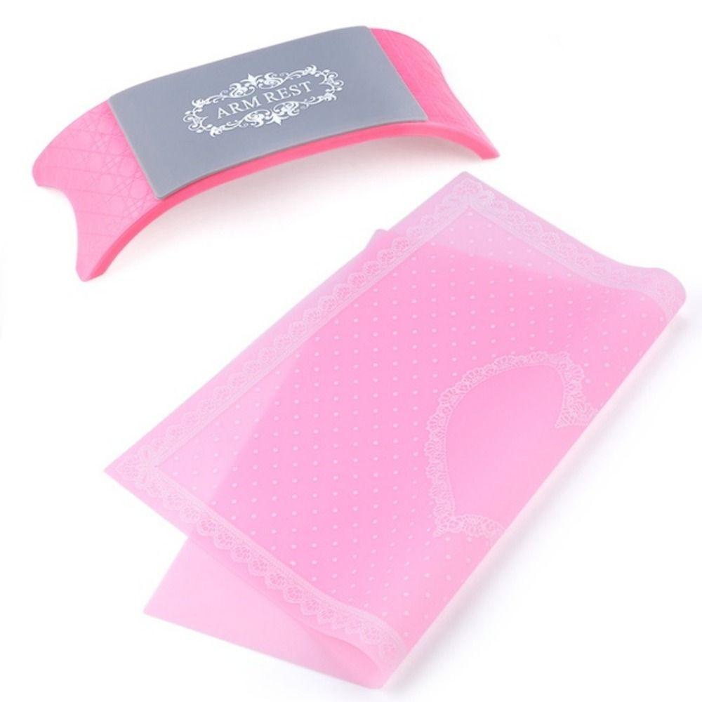 Foldable Nail Cushion Manicure Tools Washable Silicone Hand Pillow Arm Wrist Rest Holder  Home
