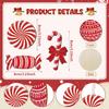 20pcs Christmas Red Candy Wooden Set Gift Decoration Pendant Christmas Tree Fireplace Window Pendant Christmas Party Supplies
