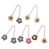 Cotton And Linen Curtain Tiebacks, Decorative Curtain Holdbacks Rope, Flower Curtain Tie Backs, Boho Drapes Holdbacks for Home Office Hotel Decor