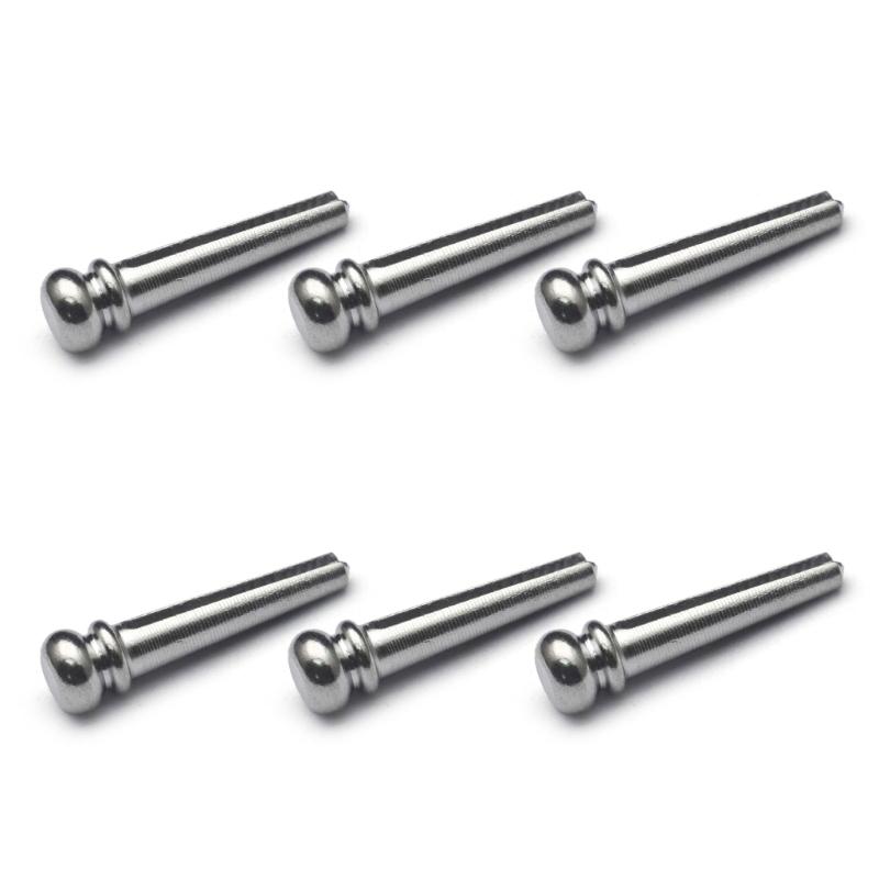 

6Pcs/set Folk Guitar Bridge End Pins Replacement Parts Metal Acoustic Guitar Bridge Pins Pegs Guitar String Peg Nail серебряный