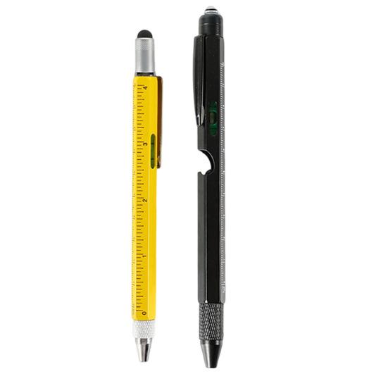 2 Pcs 9-in-1 Multi-Tool Pen Cool Pen Set with LED Light Pliers Screwdrivers Bottle Opener Christmas Birthday Father's Day