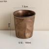 Vintage Rusty Glazed Ceramic Cup Creative Pinch By Hand No Handle Coffee Cup Milk Cups Beverage Cups Water Cups Home Tea Cup