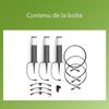 Pack de 3 bornes extérieures PHILIPS Garden Link - Basse tension - 24W, IP44, 2700K - Anthracite