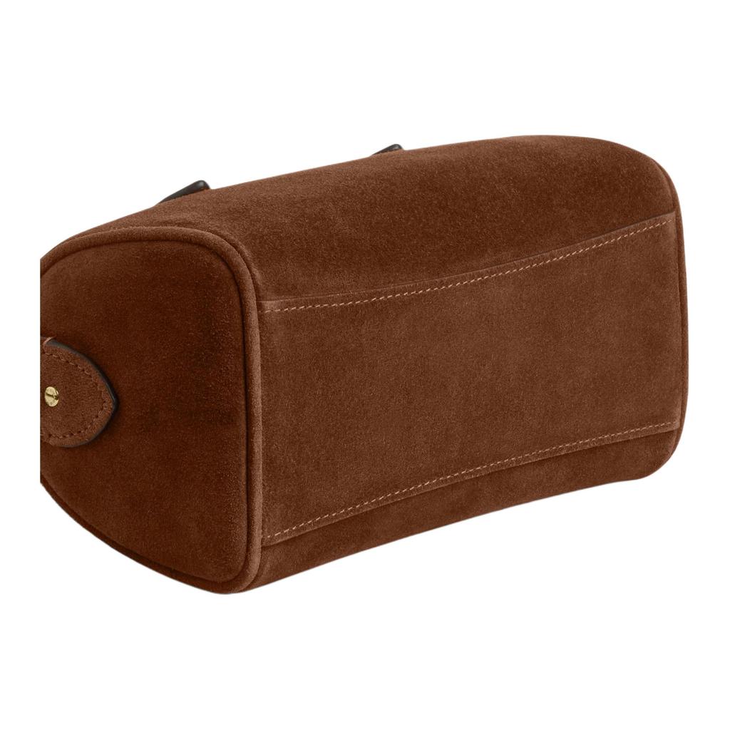 Coach Rowan 18 Classic Logo Print Suede Shoulder Crossbody Handbag Small Women Handbag Warm-Brown CEQ65-IMWBR