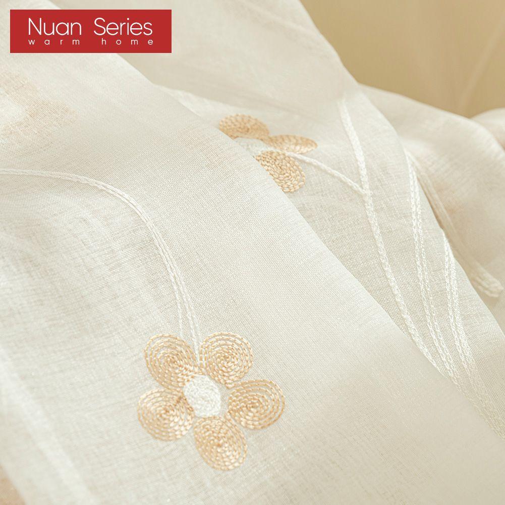 1 stk Tusenfryd Brodert Tyllgardin Moderne Mote Vindu Skjær Nydelig Tyllgardin For Stue Nuan Serien