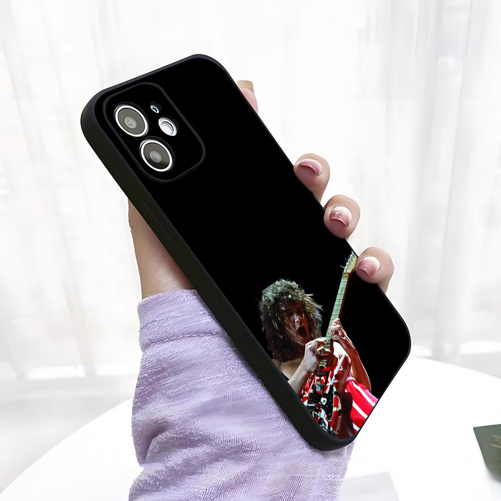 Etui na telefon z gitarą Eddie Van Halen dla iPhone 17 Pro Max 15 Pro 16 14 Plus 12 13 Mini 11 Pro Odporne na wstrząsy Miękkie etui
