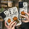 Phone case: 2D flat, suitable for Samsung Galaxy A34 A35 M05 M06 S20 S22 S21 FE Plus 5G protective case, pumpkin doll, perfect Christmas and Halloween