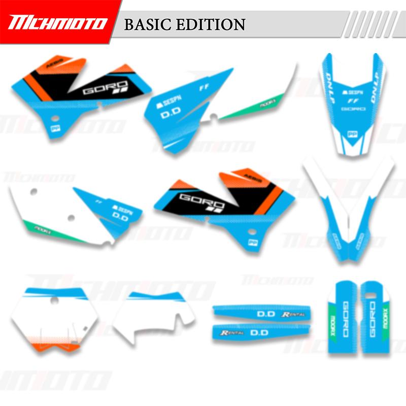 MCHMFG Full Graphics Decals Stickers Kits For KTM 125 200 250 300 400 450 525 540 EXC SXF 2005 2006 2007