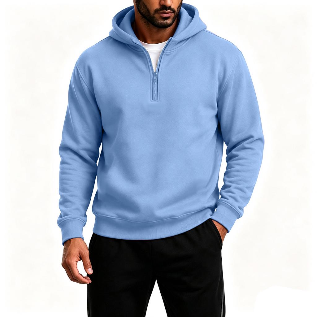 Herren Kapuzenpullover Langarm Pullover Freizeit Farbiger Sweatshirt