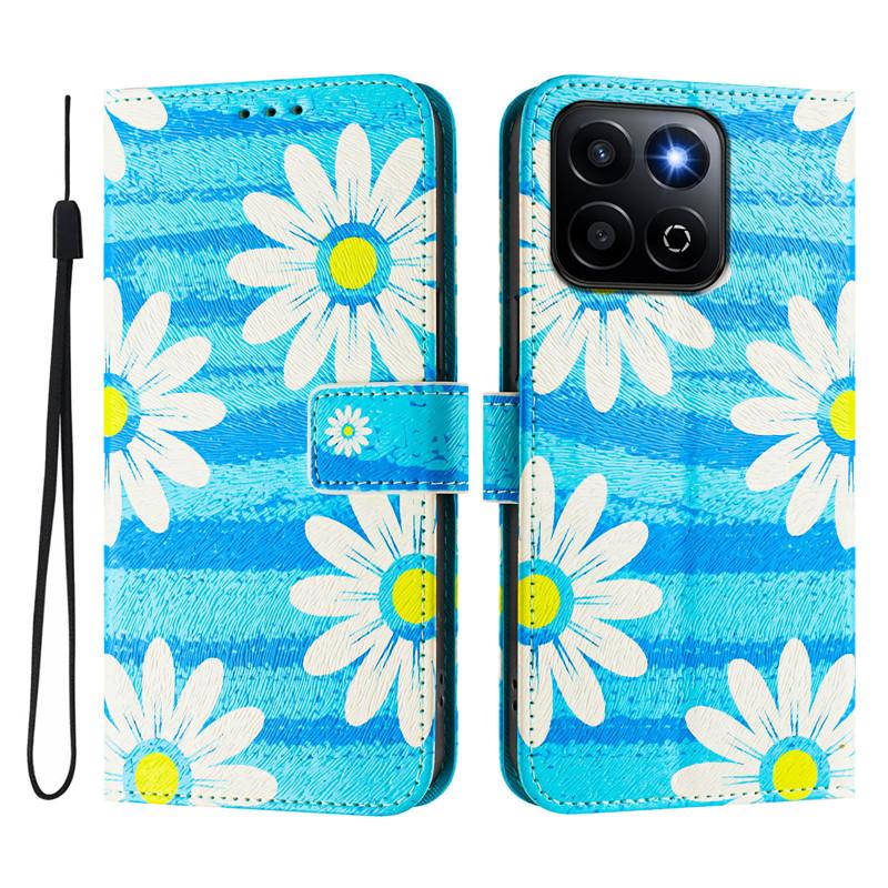 Étui de Luxe en Cuir à Rabat Pour Honor 200 Smart Housse à Rabat sur Pour Huawei Honor200 Lite 200 Pro 5G Portefeuilles Sacs Étuis à Fleurs Coque