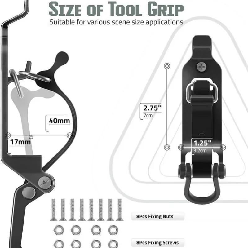 360 Grad drehbarer Halter, universelle Schaufelhalterung, langlebige Wandmontage, Schaufelhalterungen, Halterung für Dachgepäckträgerzubehör