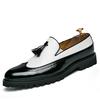 Nuove Scarpe Nere Piatte in Pelle alla Moda da Uomo per il Lavoro e il Tempo Libero