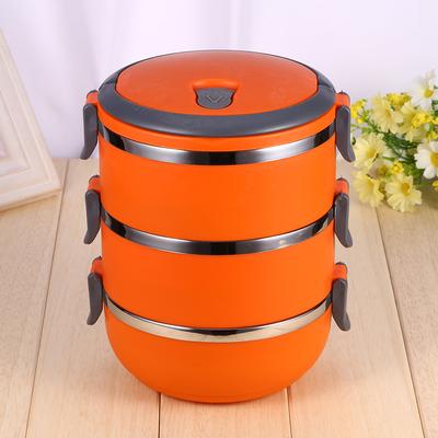 Round 1/2/3/4Layer Durable Stainless Steel Lunch Box Bento Picnic Food Container