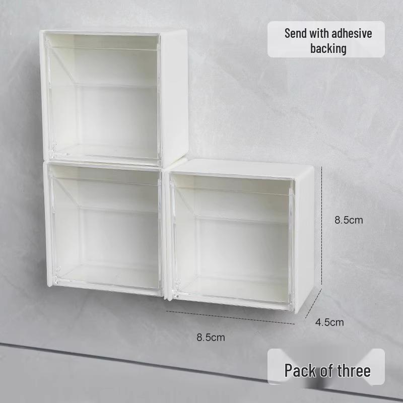 

Настенный прозрачный контейнер для хранения ватных палочек без пробивания отверстий для ванной комнаты или общежития