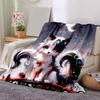 1pc Handsome Black and White Cat Blanket