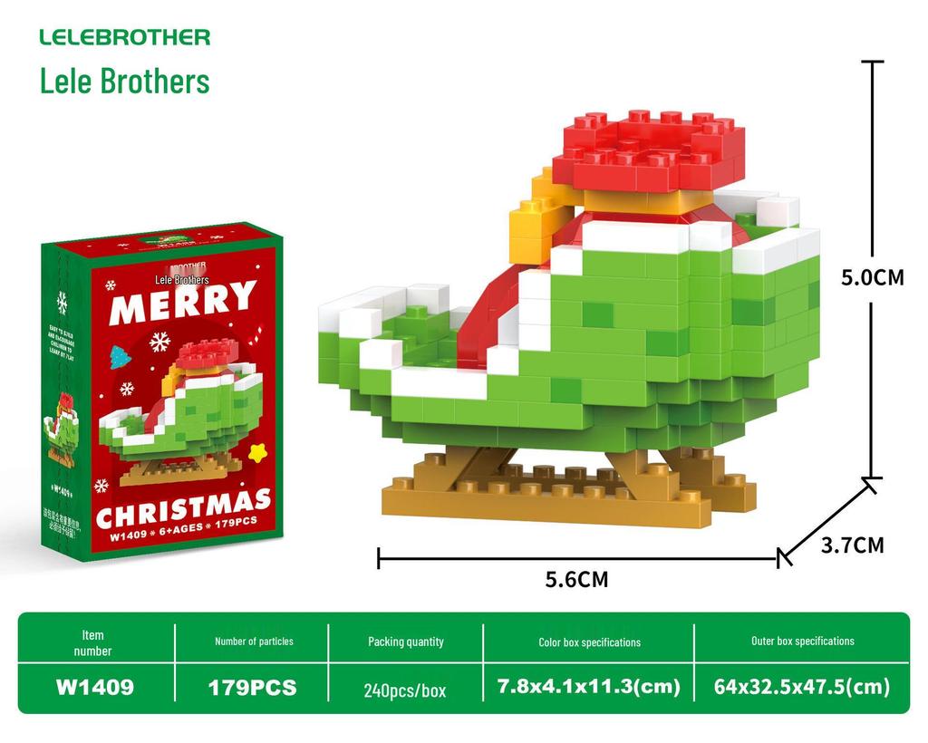 Christmas Tree Music Box Building Blocks - Santa & Snowman Toys for Kids