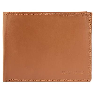 Men's Wallet - Tom - Brown Cowhide - Compact Horizontal Format - 8 Card Slots