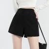 2024 Summer Women's High-Waist Korean Style A-Line Wide Leg Shorts