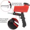 WINGONEER Air Sandblasting Gun, Small Handheld Portable Sandblasting Gun, Red