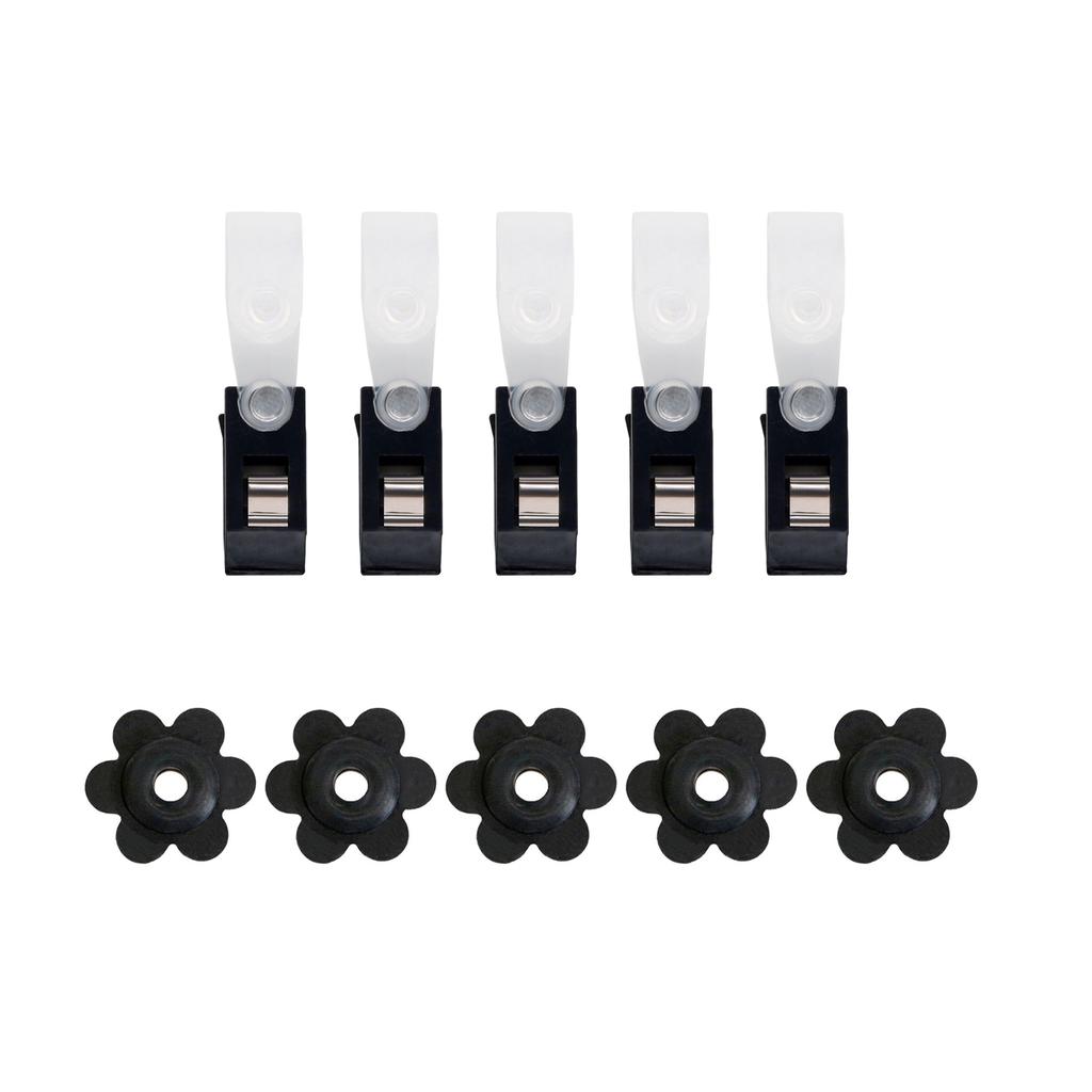 Accessories 10 Pack Garden Flag Rubber Stoppers and Anti-Wind Clips