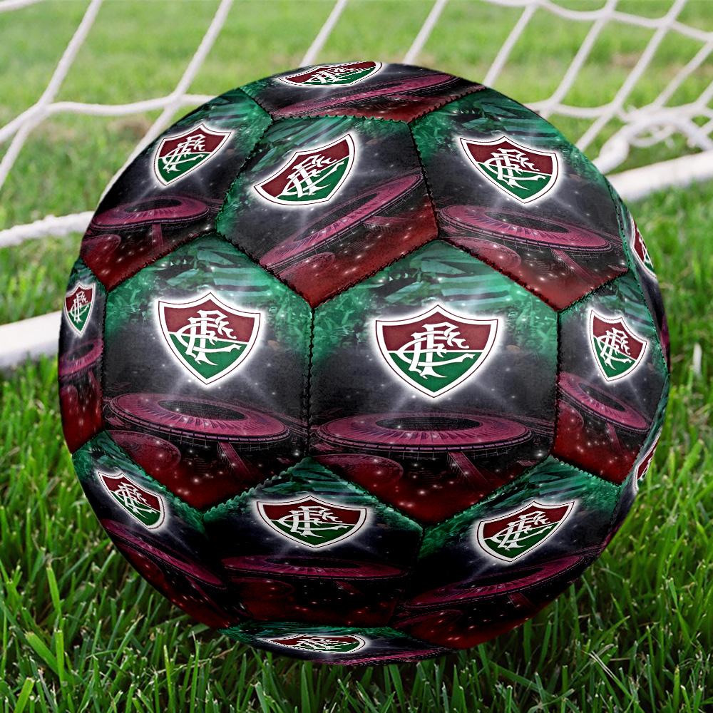 Flumi-nense Mandala Pattern Printed Size 5 Soccer Balls, High-Quality, Anti-Slip, Protective Football, A Unique Gift , Birthdays, Christmas Gifts