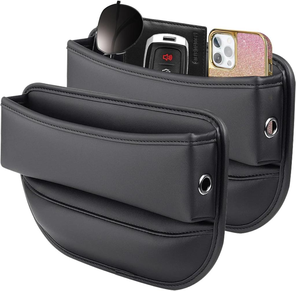 2pcs Car Seat Gap Filler Organizer And Storages Automotive Accessories Universal For Car Suv Truck Fill The Gap Between Seat And Console Stop Things