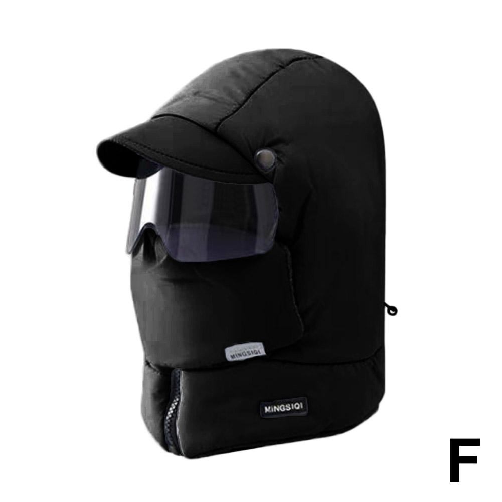 

Женский зимний теплый шарф с капюшоном, интегрированная ветрозащитная маска, артефакт, теплый утолщенный зимний бархат S5C1 Black-1pcs