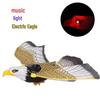 Popular Electric Hanging Eagle Toy with Glowing Eyes and Sound