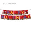 Marvel Spider-Man Party Set: Red Plates, Tablecloth, Napkins & Cutlery