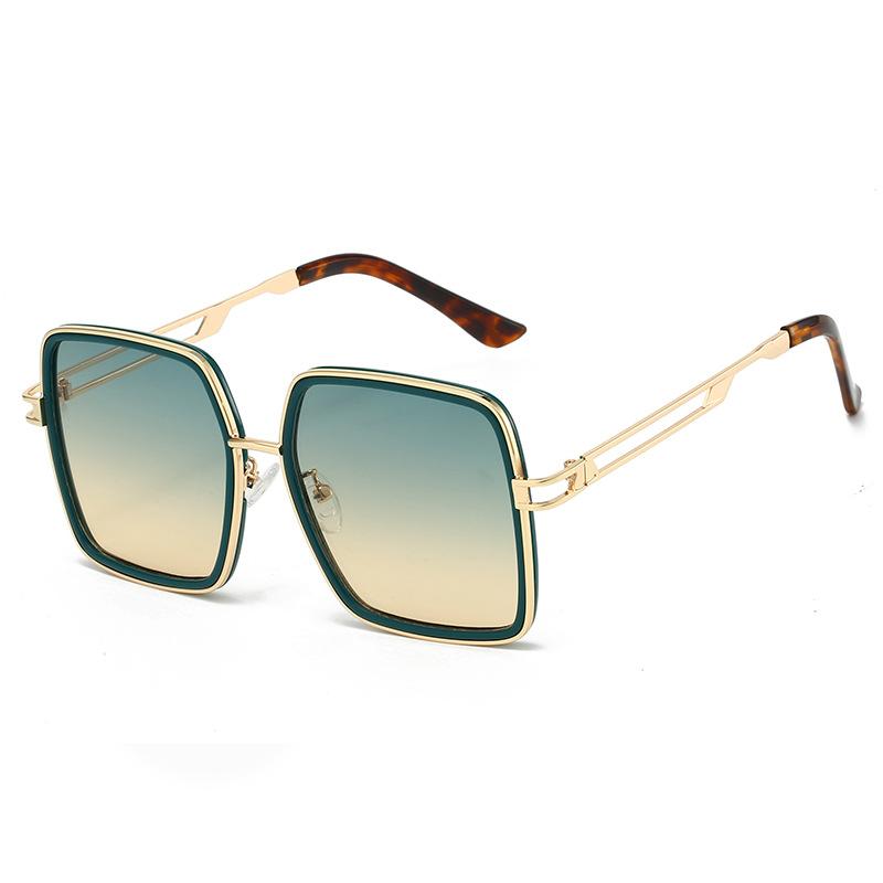 Modne Eleganckie Duże Oprawki Odporne na UV Retro Gradientowe Okulary Przeciwsłoneczne M5246 Dla Kobiet Mężczyzn