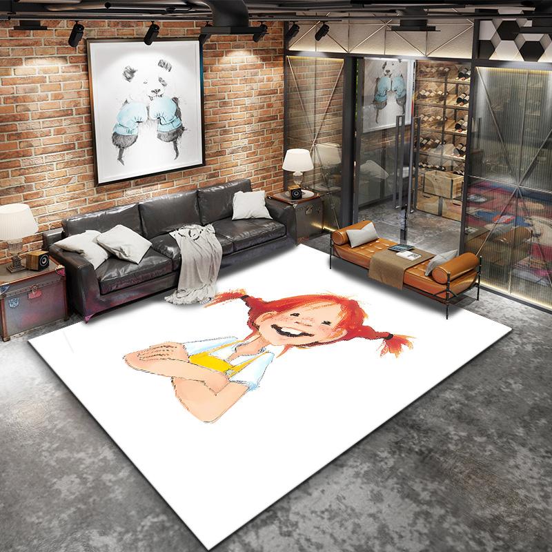 Pippi Carpet Rug For Living Room Bedroom Home Sofa Decoration Kids Play Nonslip Floor Mat