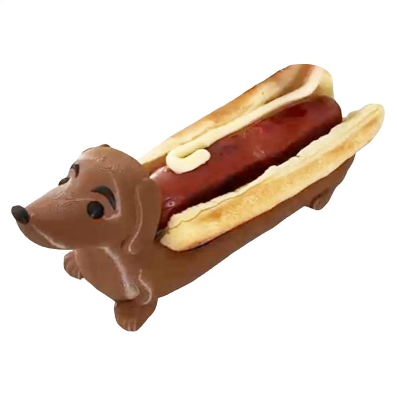 Hot Dog Dachshund Tray Funny Hot Dogs Serving Tray Funny Snack Dinner Tray Holder Hot Dog Holder for Home Family Gatherings