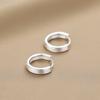 New 925 Sterling Silver Round Earrings Cool Charm Simple Style Earrings Beautiful Jewelry for Women Birthday Party Gift