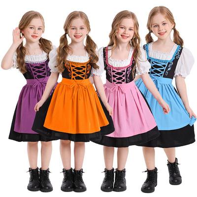 Kids Oktoberfest Dirndl Dress for Halloween & Stage
