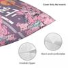 Tokyo Street Pink Sakura Blossom Pillowcase Polyester Linen Velvet Printed Zip Decor Throw Pillow Case Bed Cushion Cover 18"