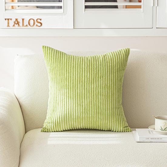 Plüsch-Kissenbezug, gestreifte Textur, einfarbig, Couch-Dekoration, Überwurf-Kissenbezug, Wohnzimmer, Schlafzimmer, Autositz-Kissenbezug