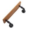 Wall Mounted Shelf Solid Wood Board Wrought Iron Pipe Retro Floating Shelves Wall Shelf for Home