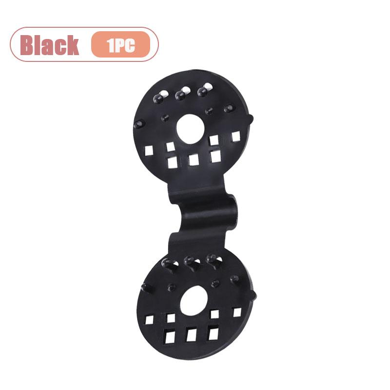 Black Sun Shade Clips Multi Purpose Greenhouse Fasteners for Tarp Camping Gear and Outdoor Canopy Windproof Installation