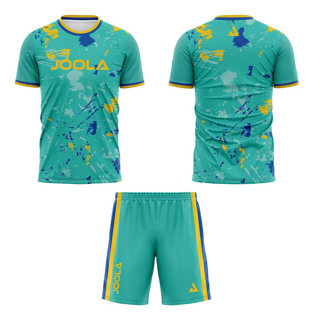 2026 Traspirante Asciugatura Rapida Abbigliamento da Tennistavolo da Uomo Set T-shirt a Maniche Corte e Pantaloncini Pantaloncini da Badminton con Coulisse e Tasca