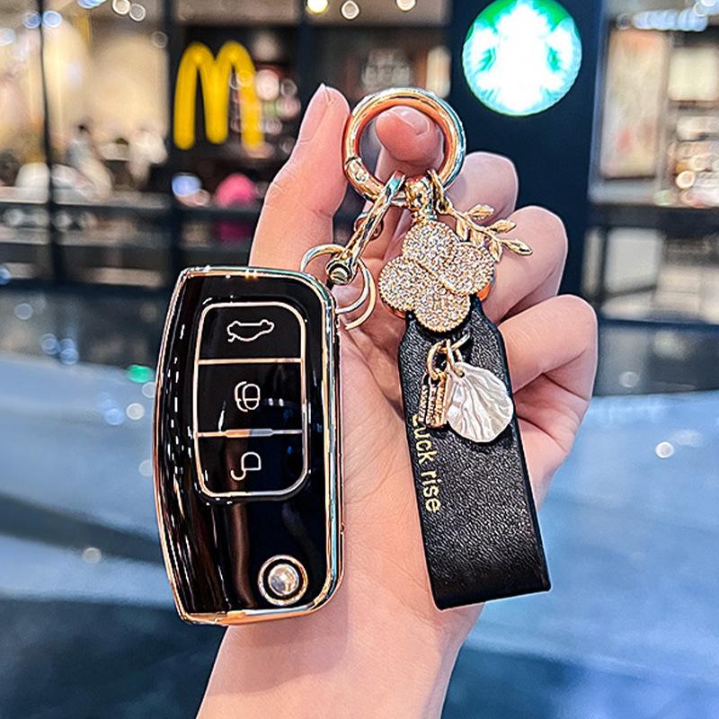 Ford 09-13 Classic Focus Fiesta Key Case, 16/18 EcoSport Old Model Key Bag